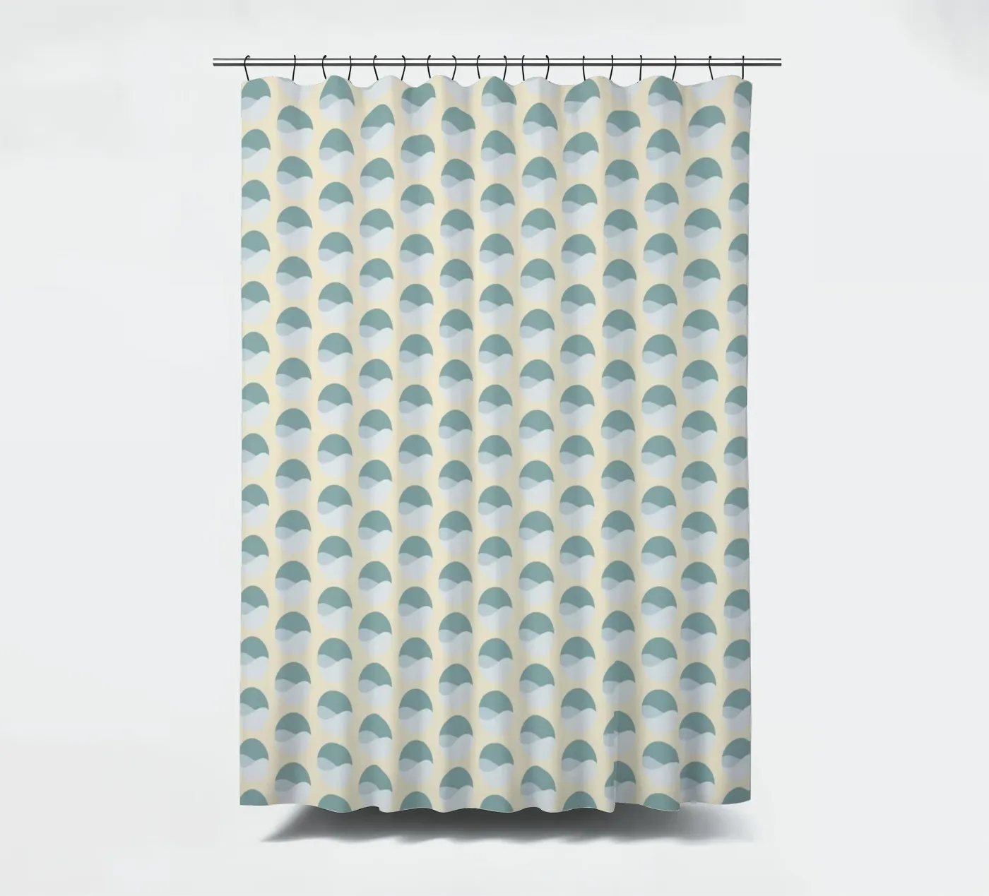 Wavy Dots Pattern #3 douchegordijn van kathrinmay