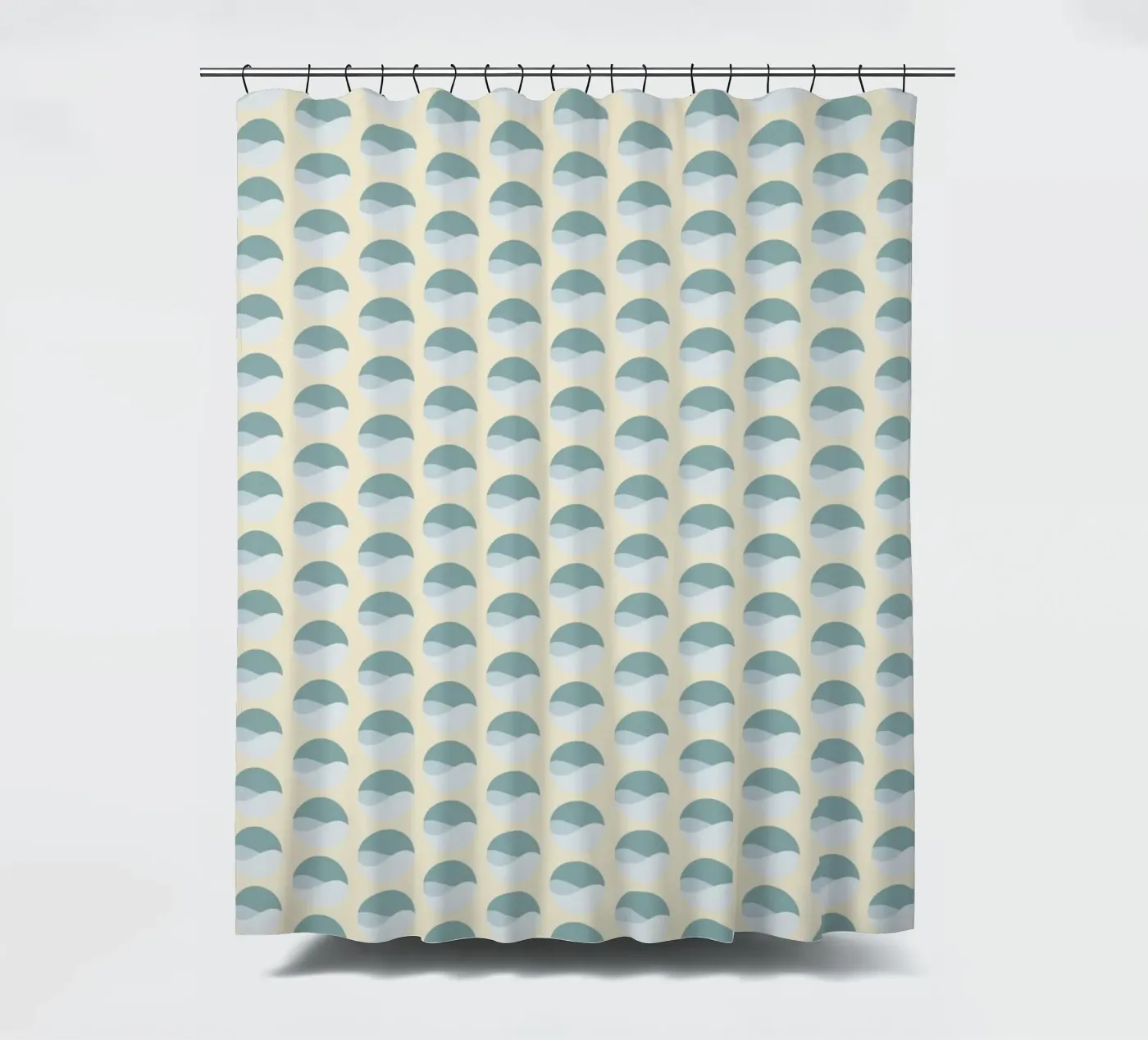 Wavy Dots Pattern #3 douchegordijn van kathrinmay