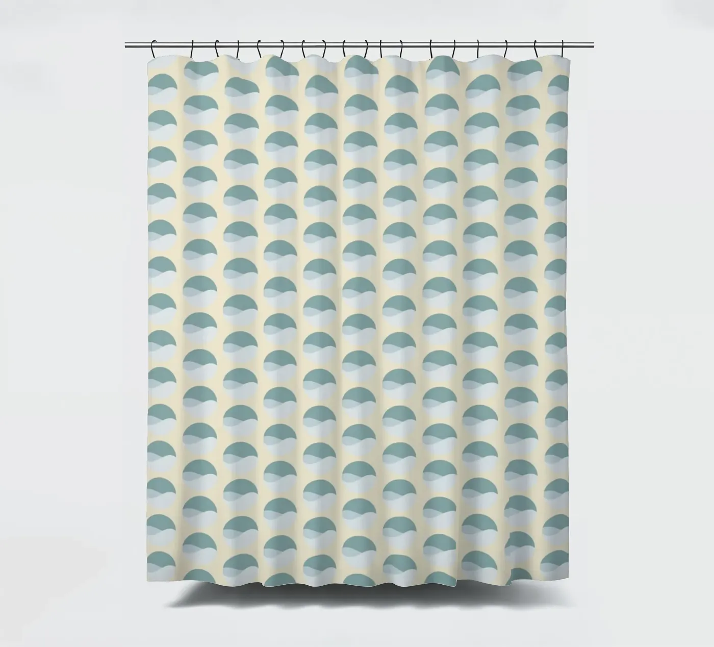Wavy Dots Pattern #3 Duschvorhang von kathrinmay