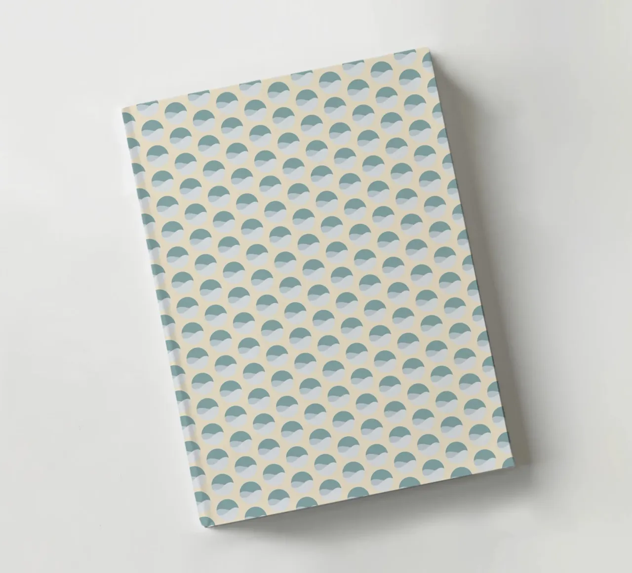 Wavy Dots Pattern #3 notebook by kathrinmay