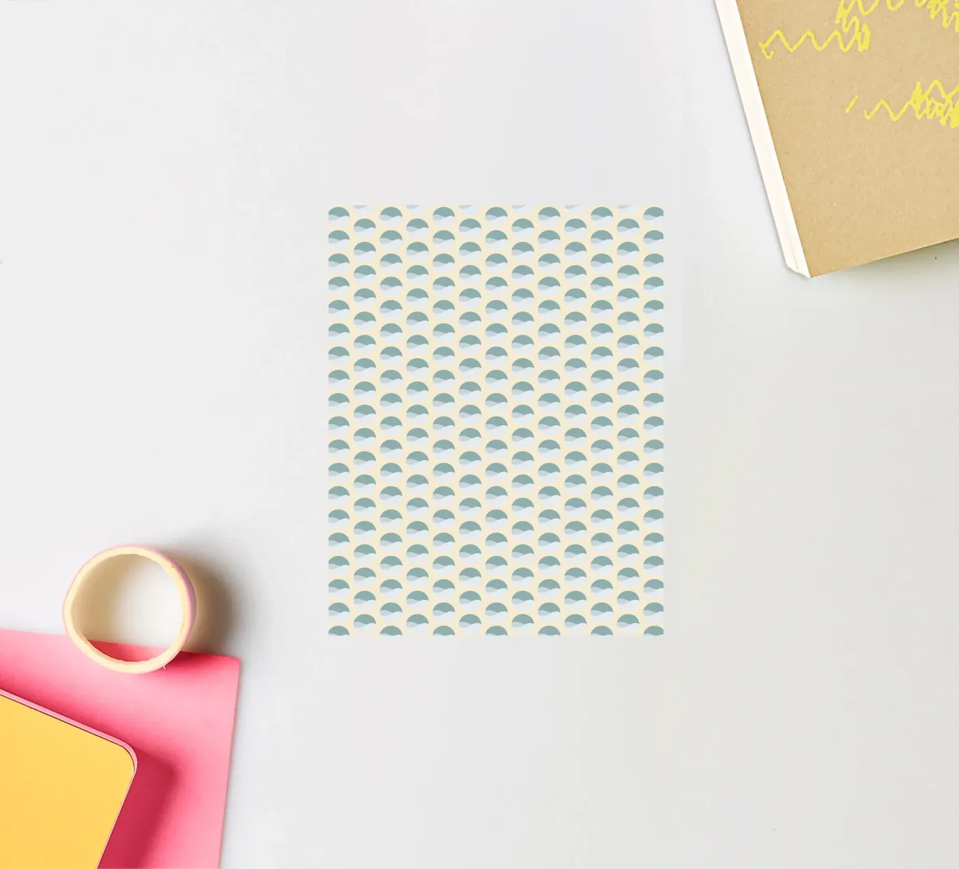 Wavy Dots Pattern #3 sticker van kathrinmay