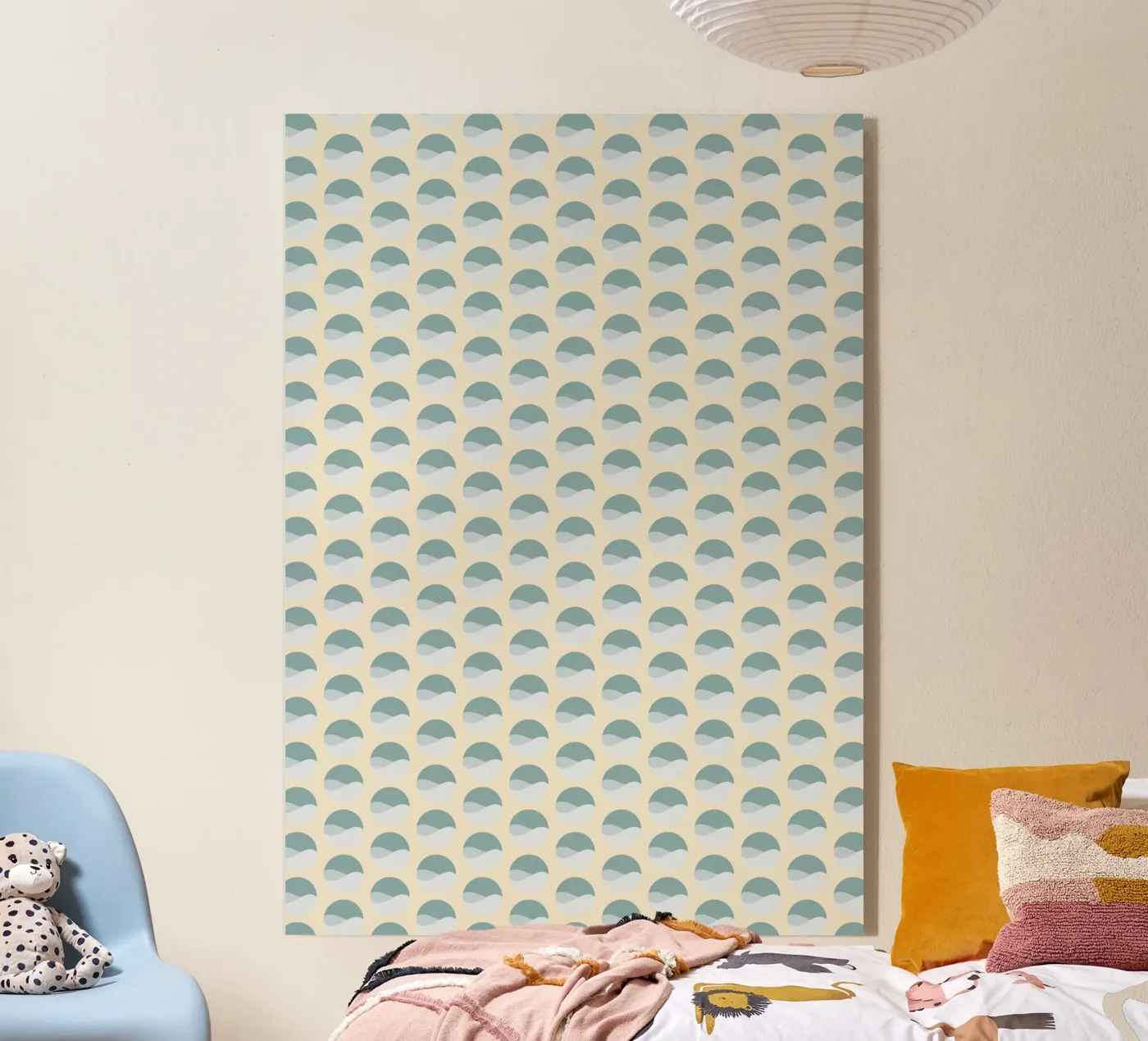 Wavy Dots Pattern #3 acrylic glass by kathrinmay