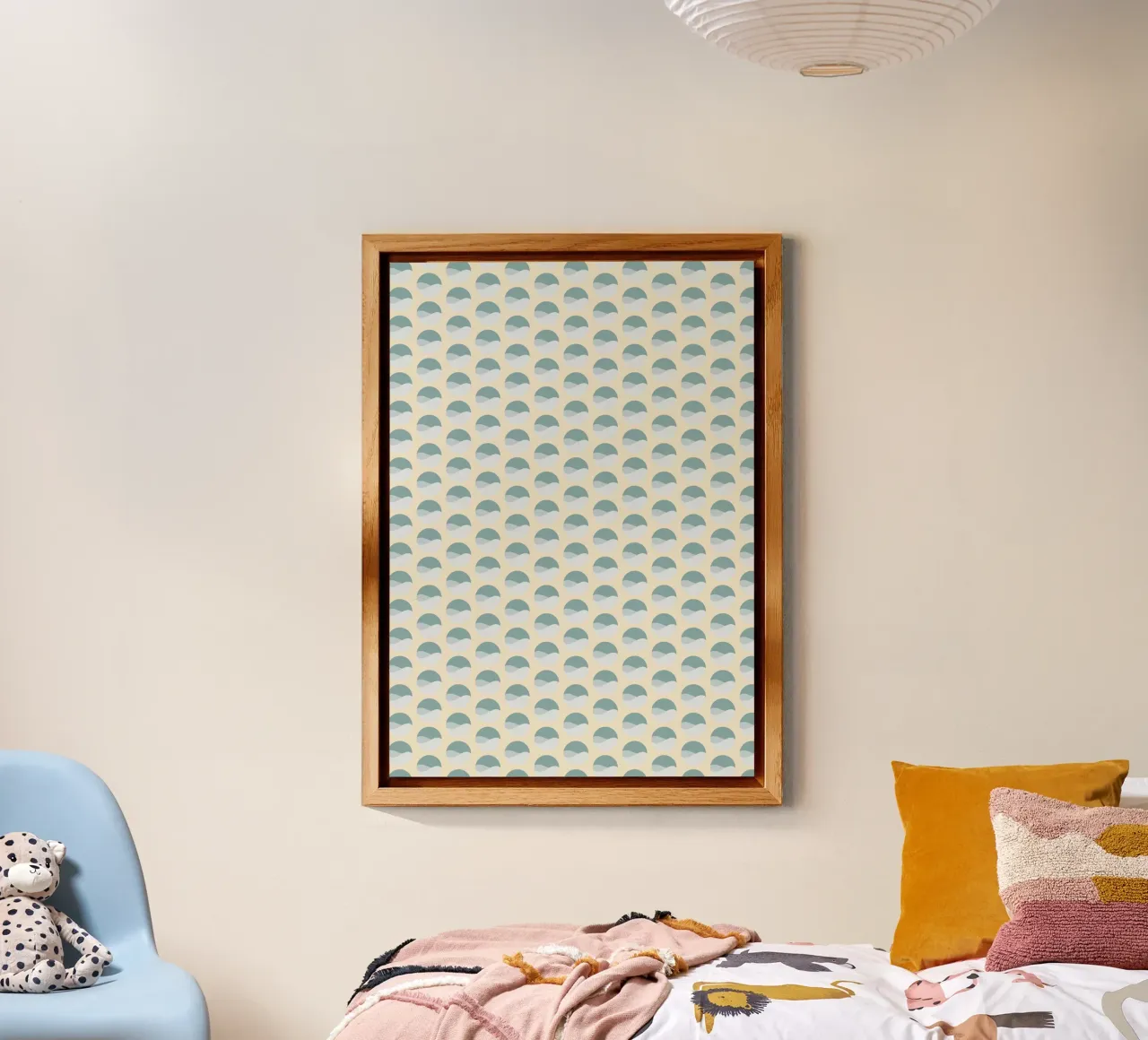 Wavy Dots Pattern #3 alluminio dibond da kathrinmay