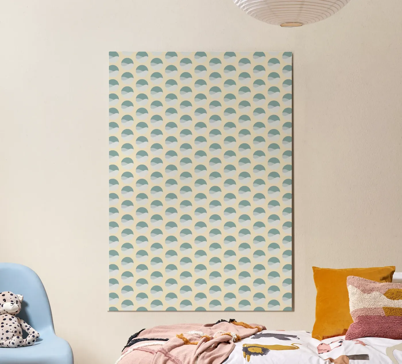 Wavy Dots Pattern #3 alluminio dibond da kathrinmay