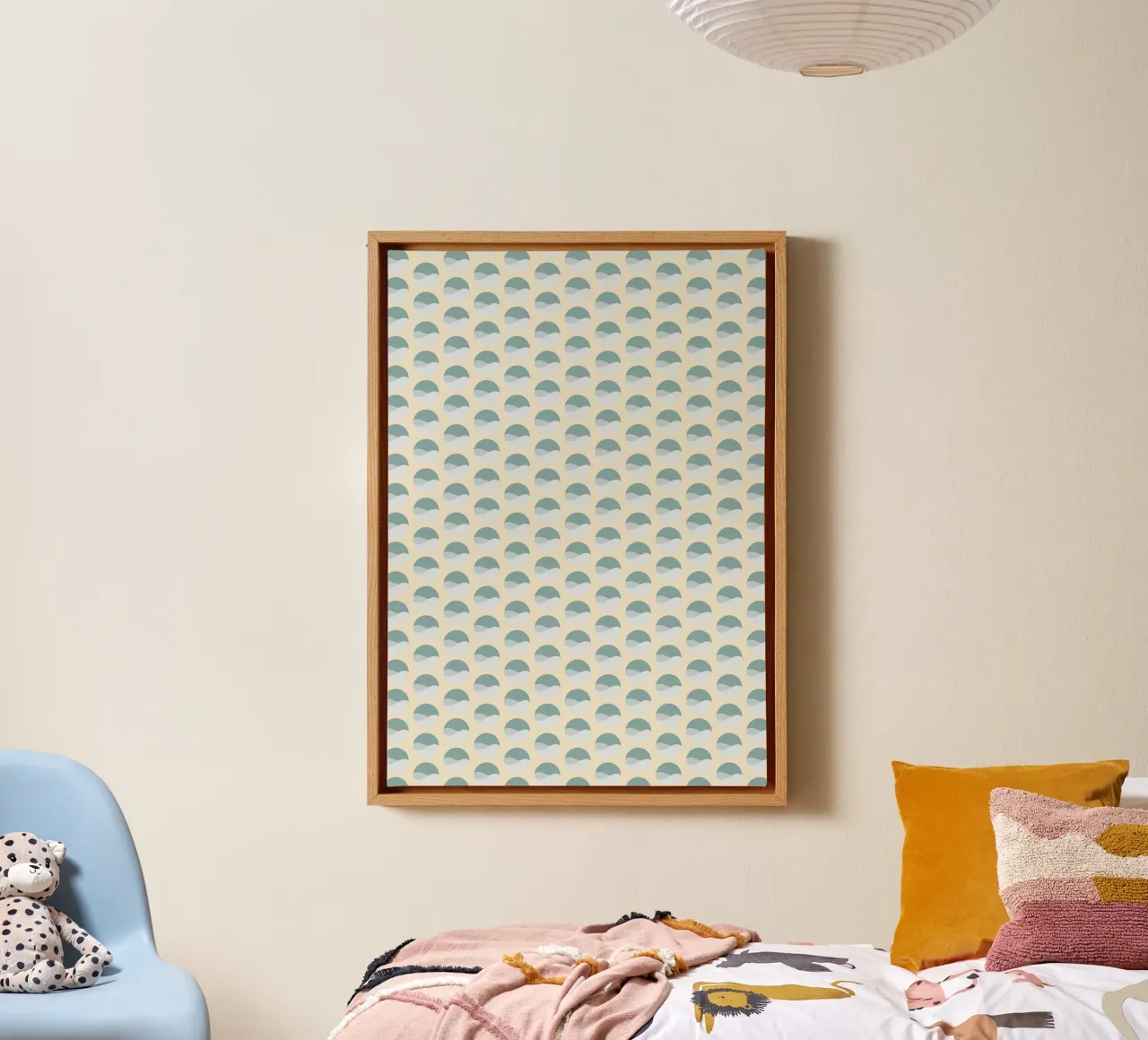 Wavy Dots Pattern #3 canvas van kathrinmay