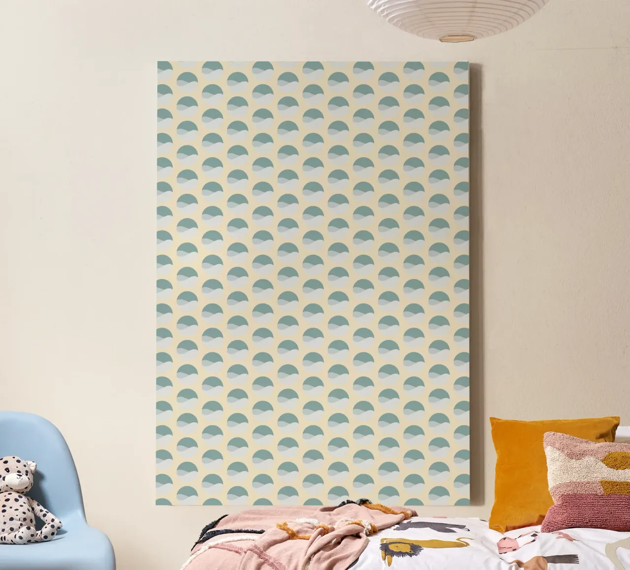 Wavy Dots Pattern #3 canvas van kathrinmay