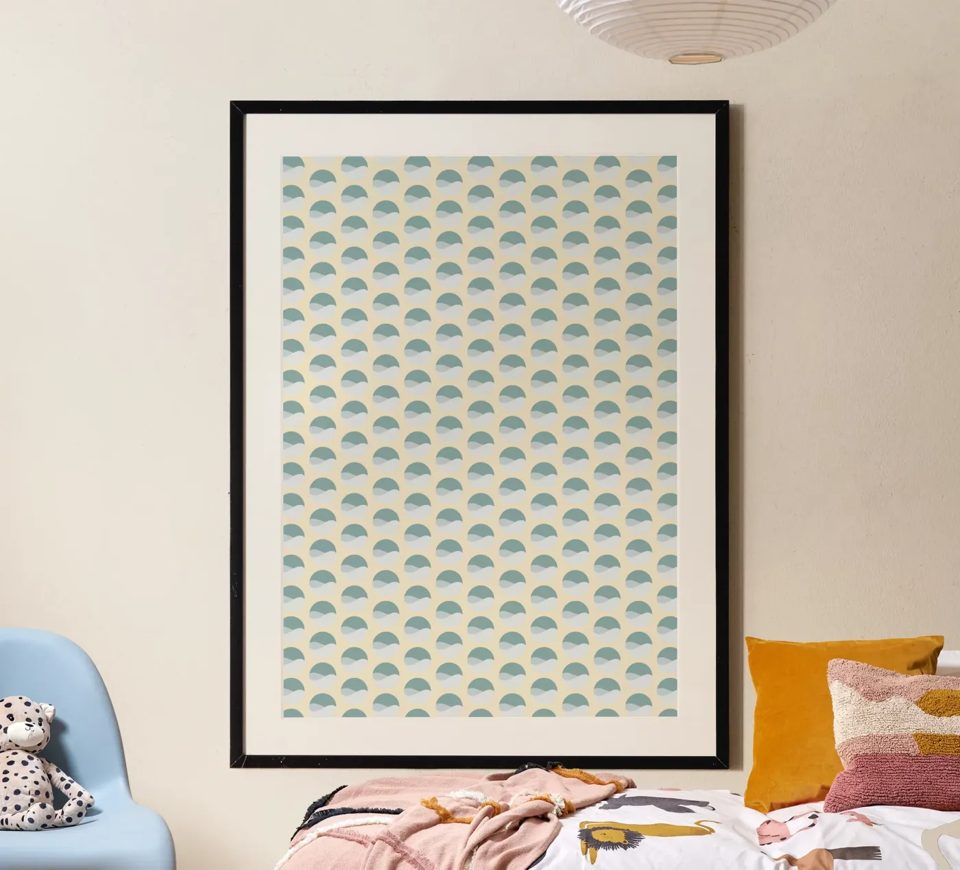 Wavy Dots Pattern #3 Poster von kathrinmay