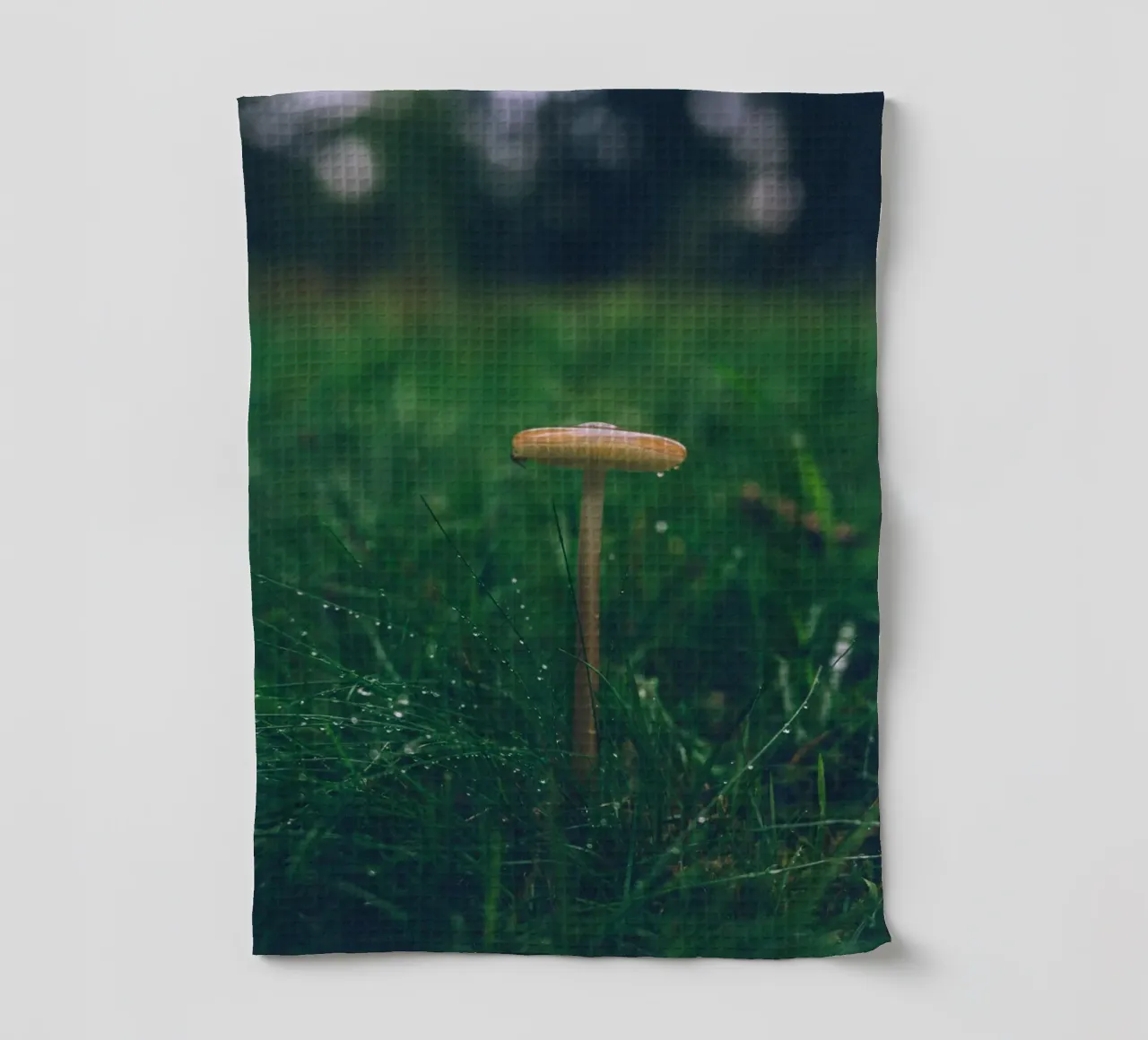 Funghi in autunno | Stile forchetta | Colori scuri e lunatici canovaccio da cucina da Bold and Retro