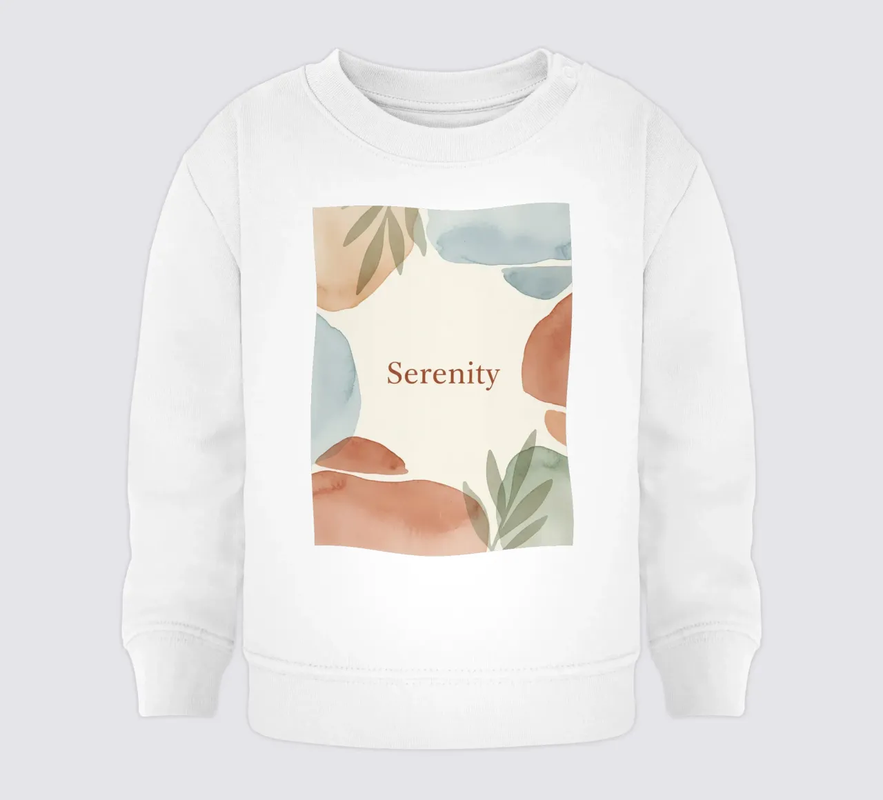 Serenità in movimento felpa neonato da Organic Aesthetics