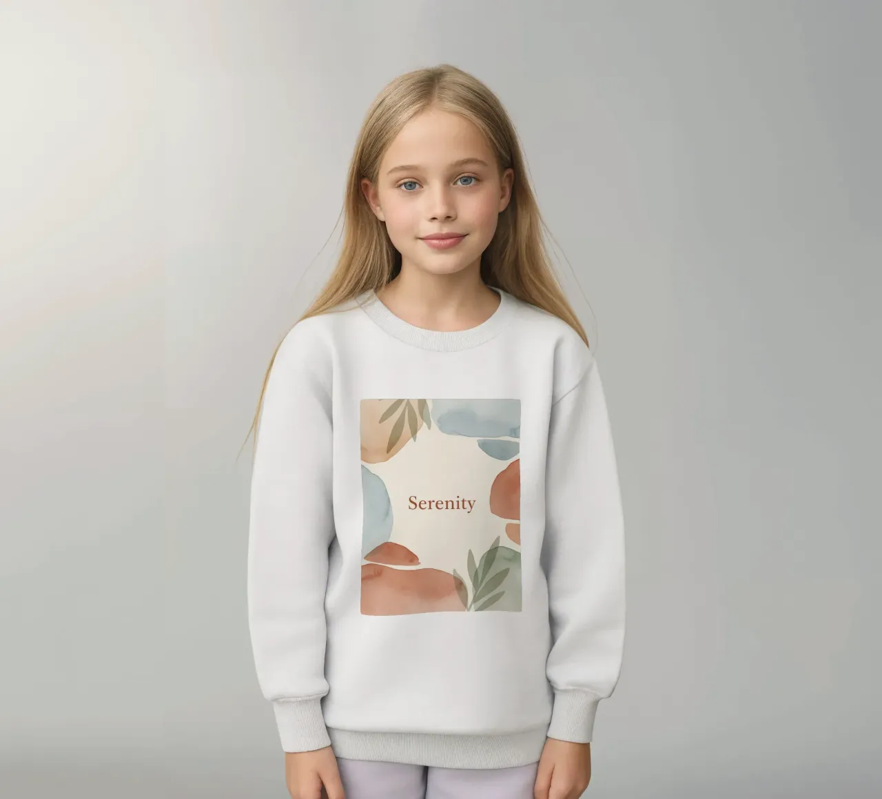 Serenità in movimento felpa bambino da Organic Aesthetics