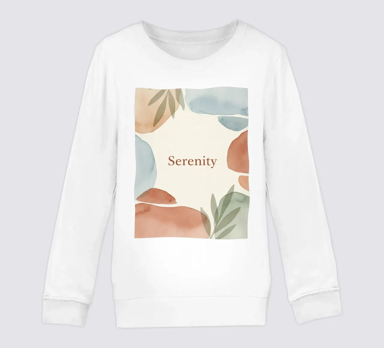 Serenità in movimento felpa bambino da Organic Aesthetics