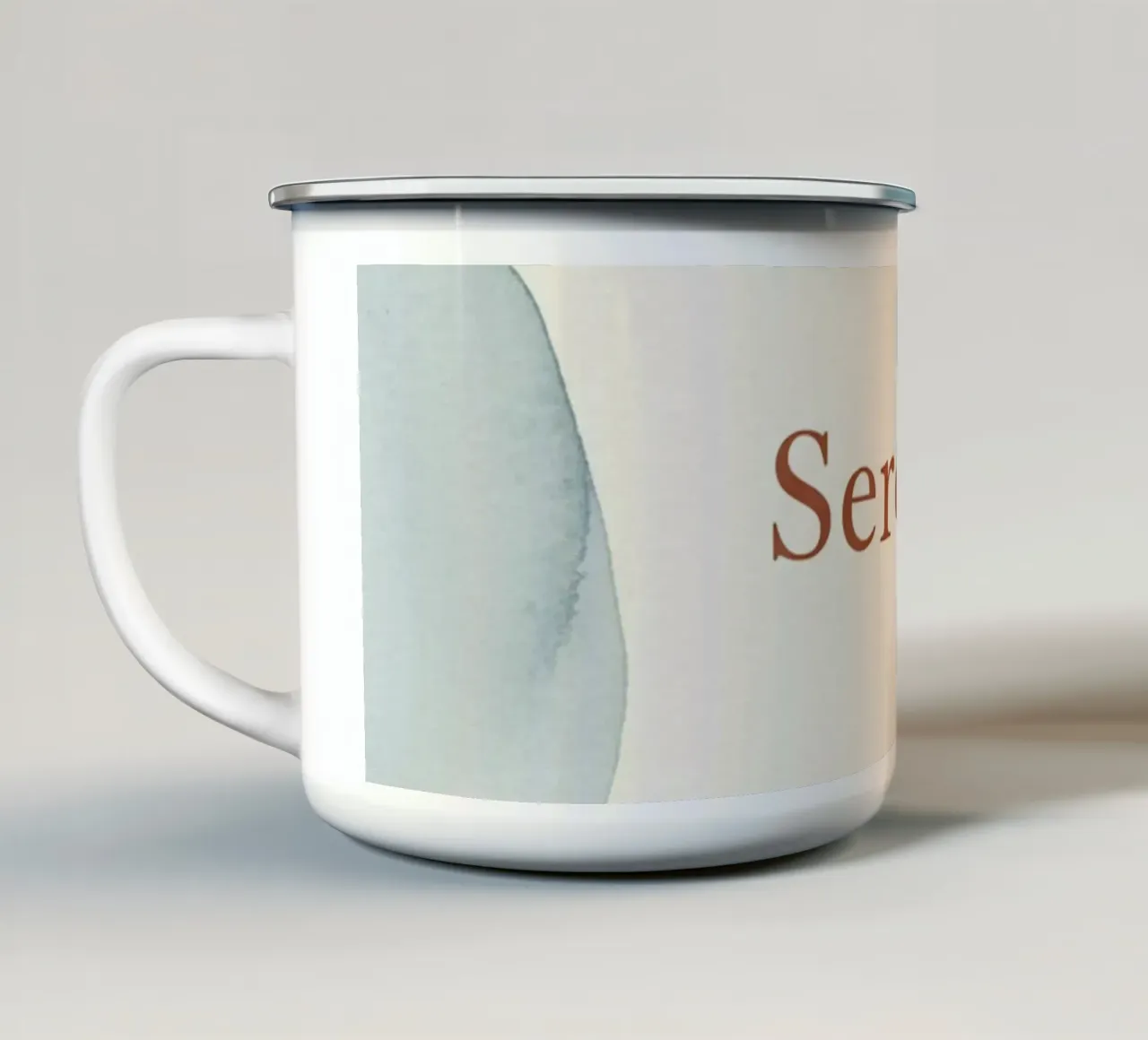 Serenità in movimento tazza in smalto da Organic Aesthetics