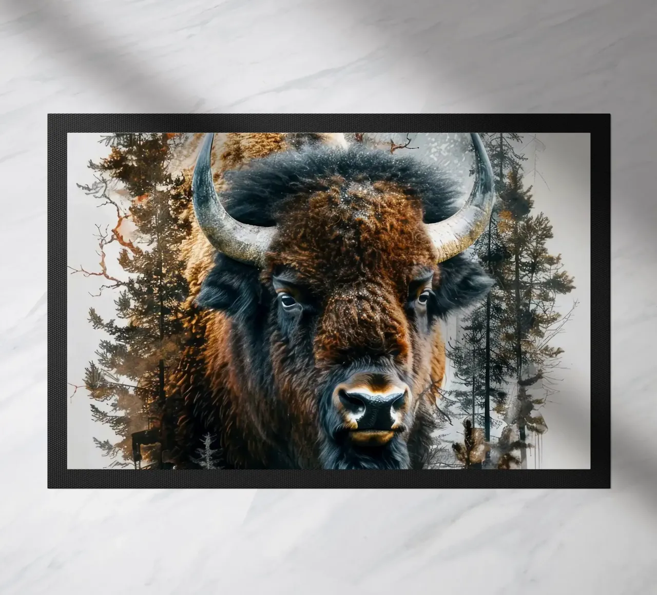 Bisonte nel bosco zerbino da Barbara Wright