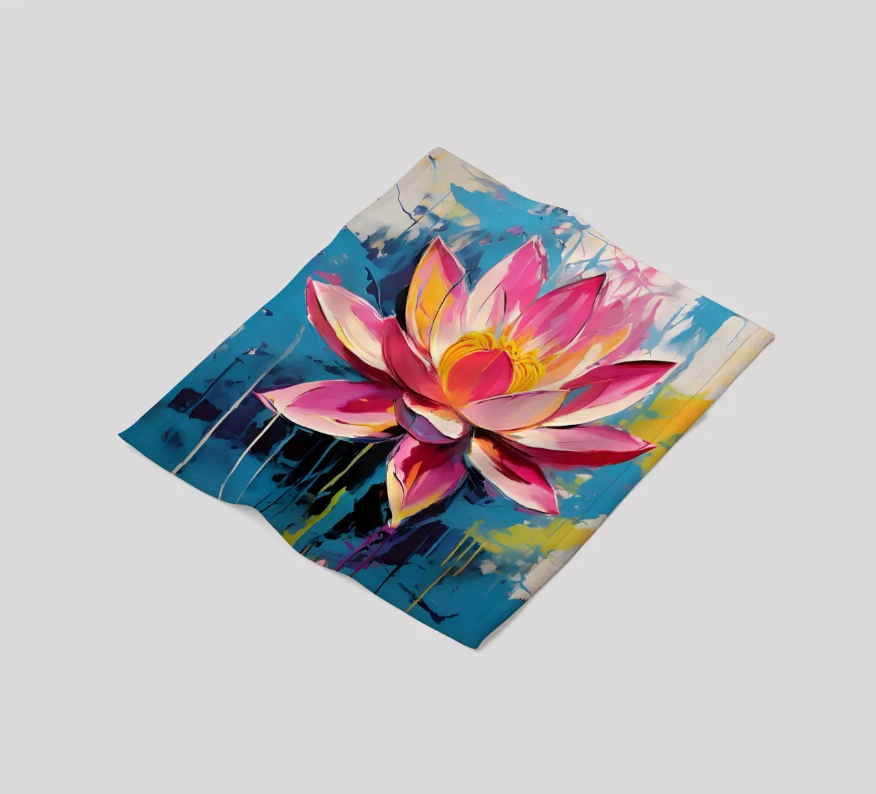 Loto in fiore coperta in pile da Artistic-shop