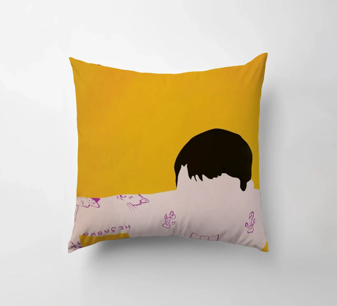 Gentlemen der Erfolge decorative cushion by Fräulein Fisher