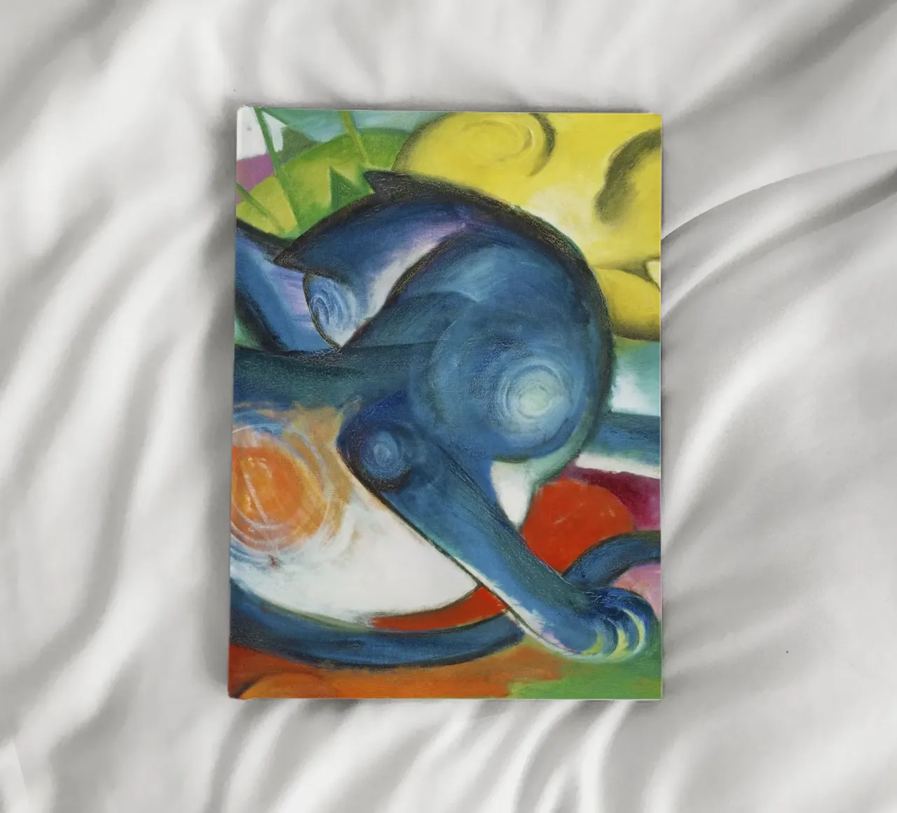 Franz Marc Deux chats, bleu et jaune carnet de notes de Jolie Prints