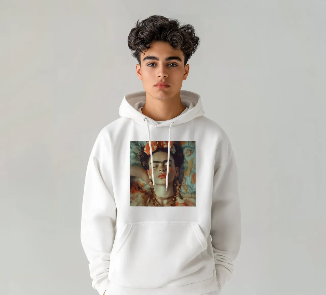 Fridas boho Traum felpa con cappuccio da Carinaprint