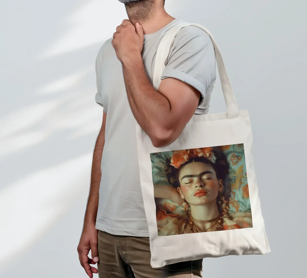 Fridas boho Traum borsa in juta da Carinaprint