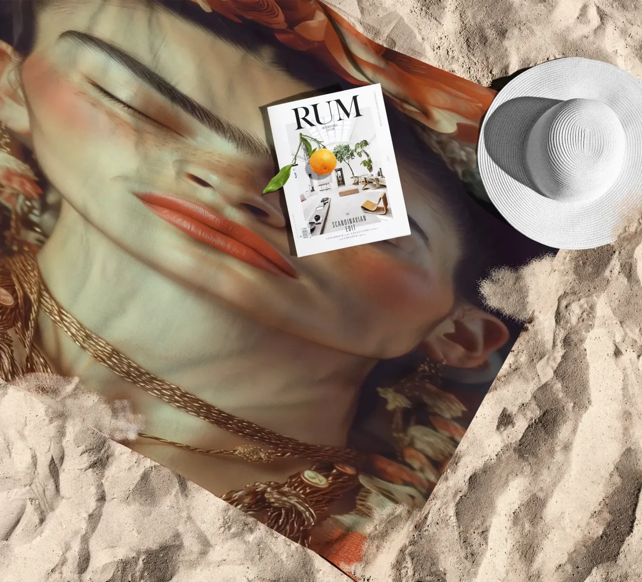 Fridas boho Traum telo mare da Carinaprint
