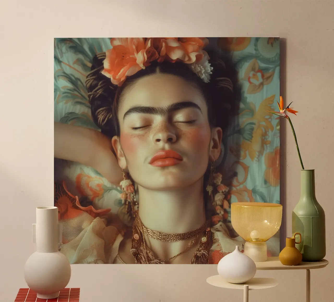 Fridas boho Traum tela da Carinaprint