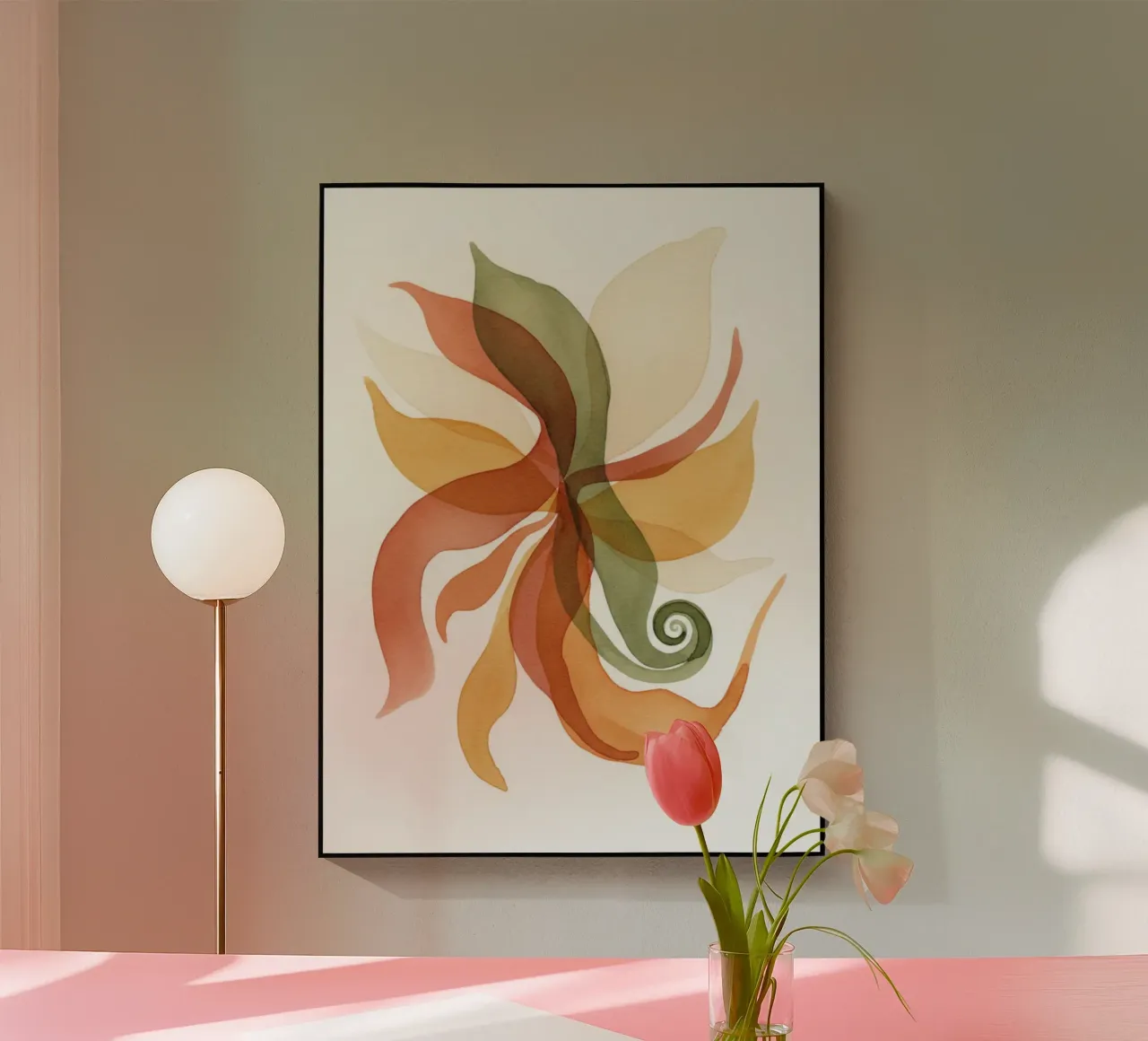 Flusso terroso plexiglass da Organic Aesthetics