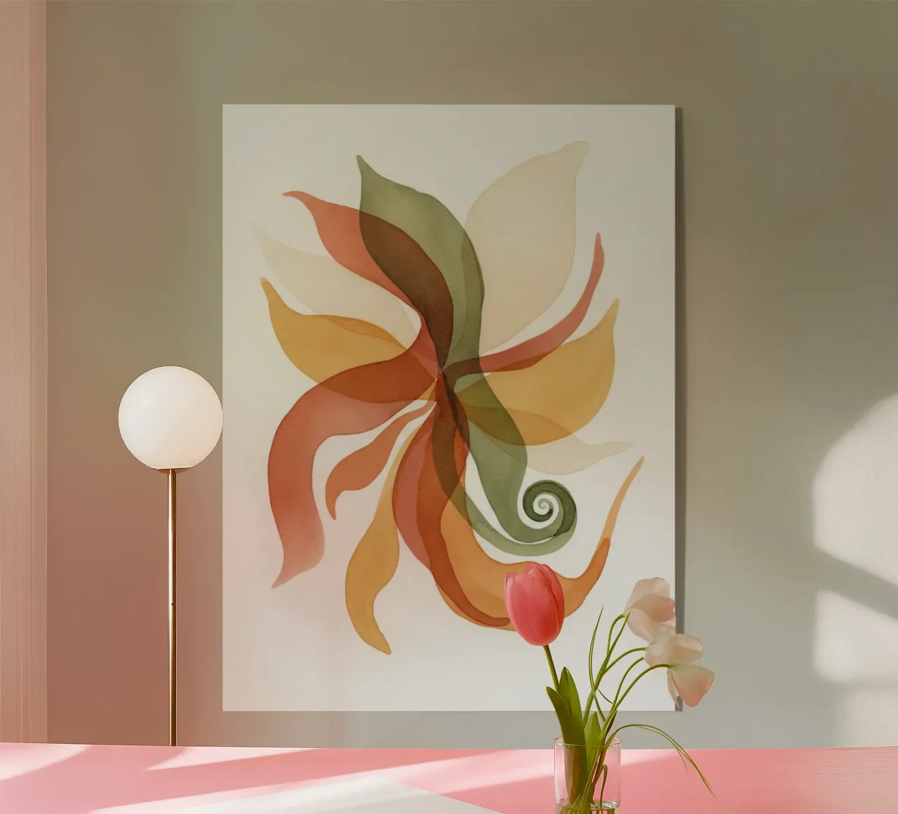 Flusso terroso plexiglass da Organic Aesthetics