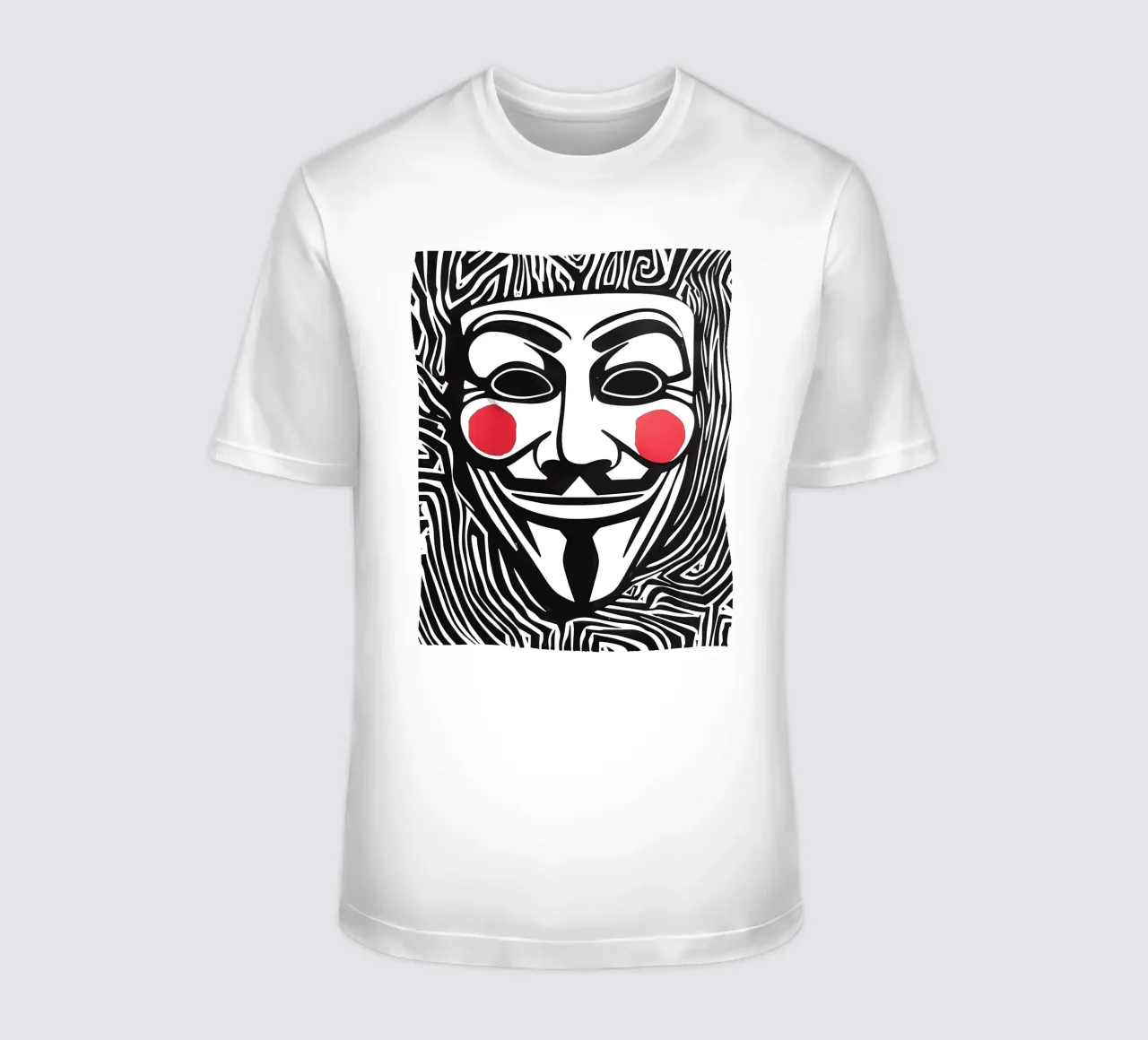 Guy Fawkes Anonymous Hacker Vendetta Maske t-shirt da Autofocus