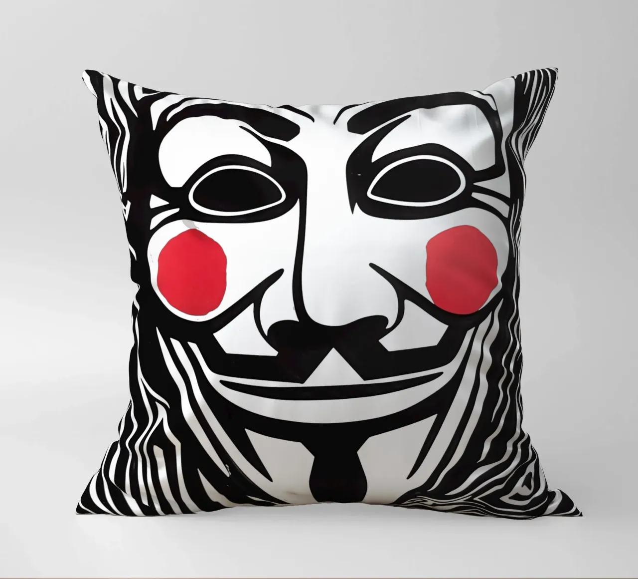 Guy Fawkes Anonymous Hacker Vendetta Maske cuscino da Autofocus