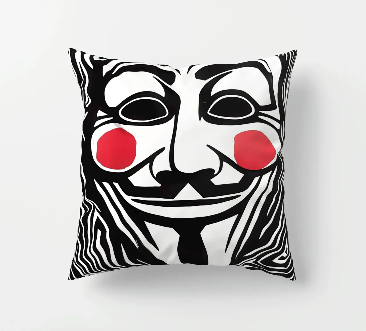 Guy Fawkes Anonymous Hacker Vendetta Maske cuscino da Autofocus