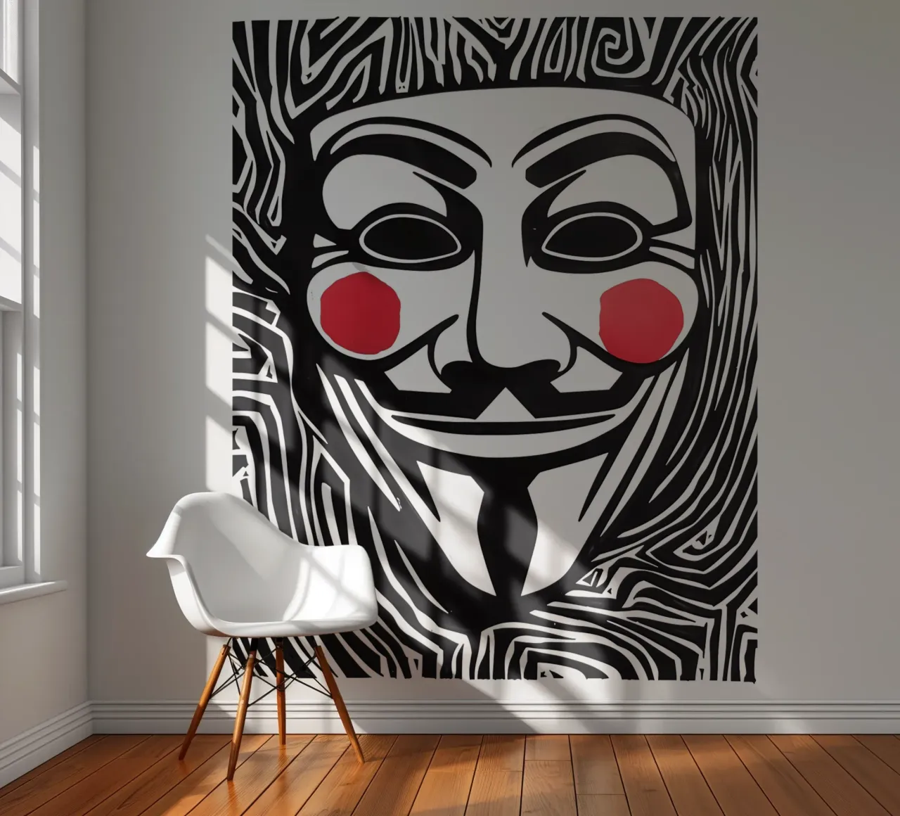 Guy Fawkes Anonymous Hacker Vendetta Maske papel para pared de Autofocus