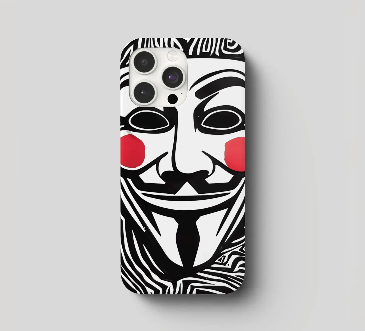 Guy Fawkes Anonymous Hacker Vendetta Maske cover iphone da Autofocus