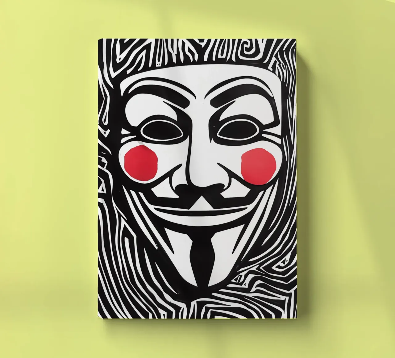 Guy Fawkes Anonymous Hacker Vendetta Maske notebook by Autofocus