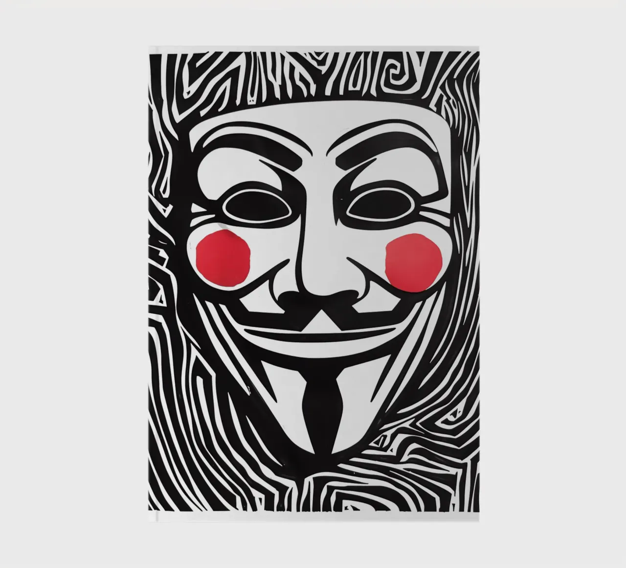 Guy Fawkes Anonymous Hacker Vendetta Maske notebook by Autofocus