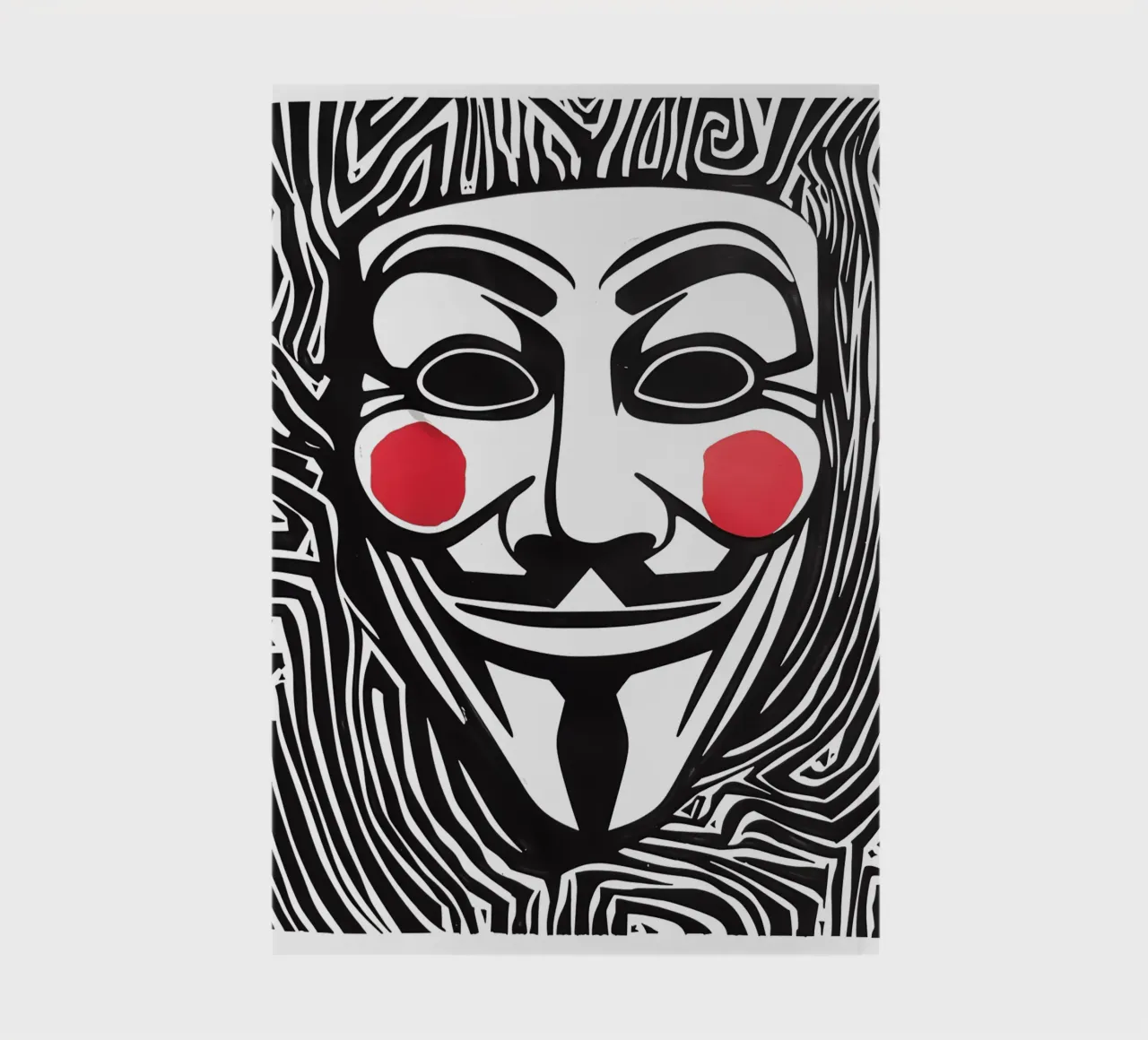 Guy Fawkes Anonymous Hacker Vendetta Maske notebook by Autofocus