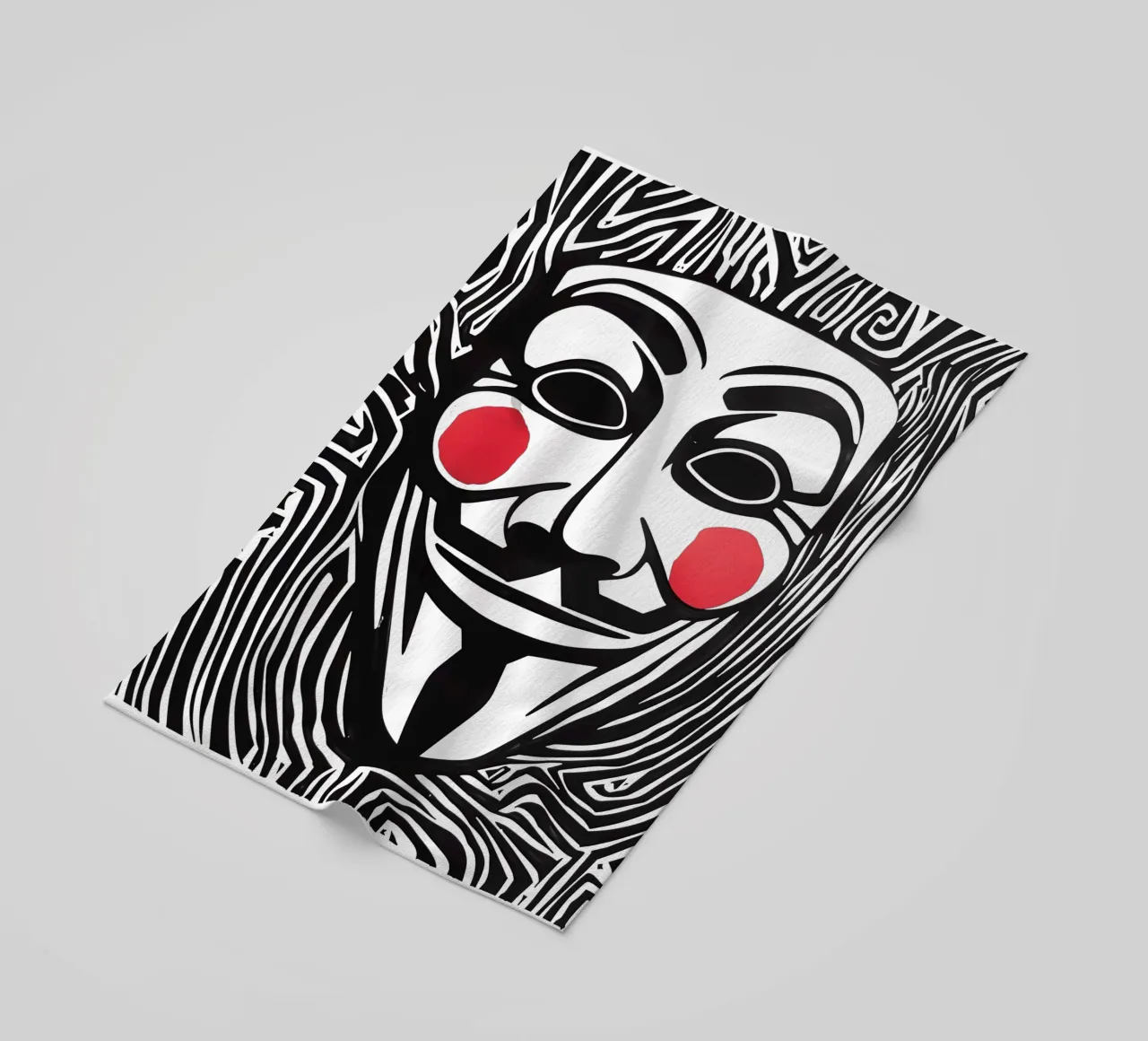 Guy Fawkes Anonymous Hacker Vendetta Maske telo mare da Autofocus