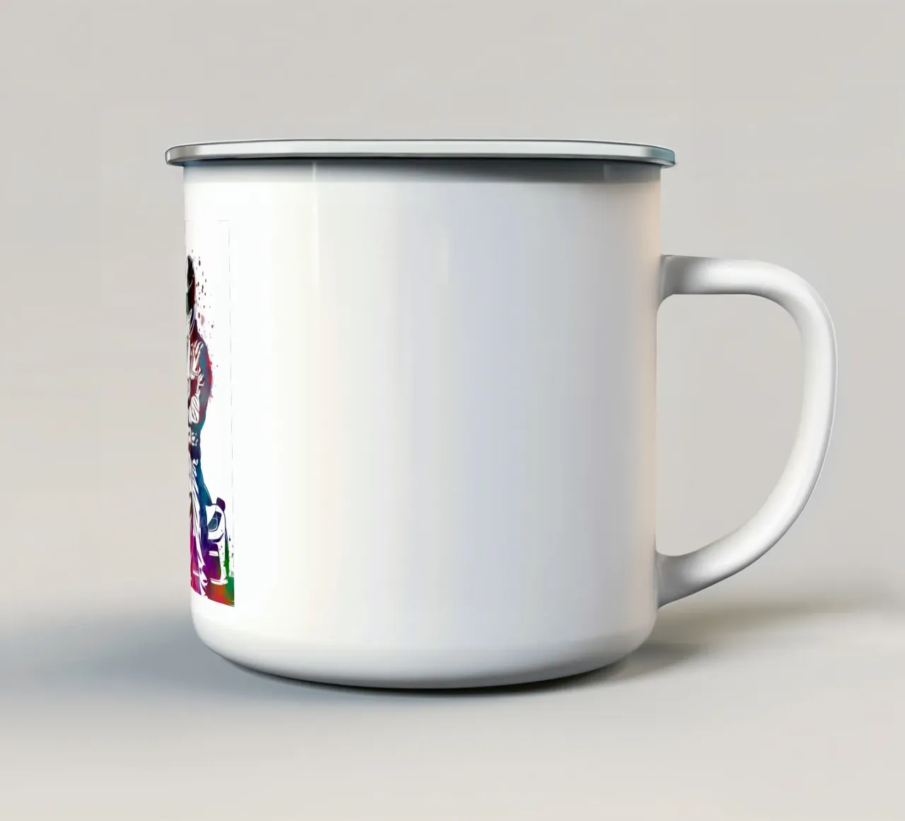 Auto racer sport bianco tazza in smalto da SPORT