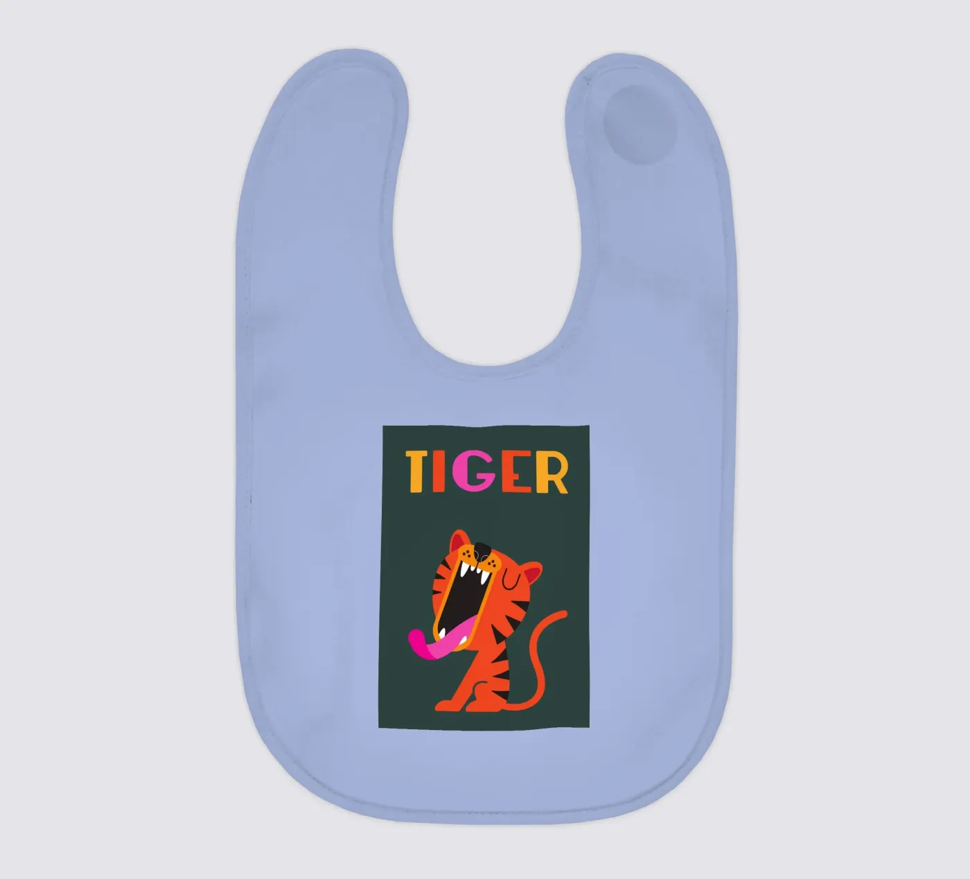 Tiger baby bib by Looks n Brains