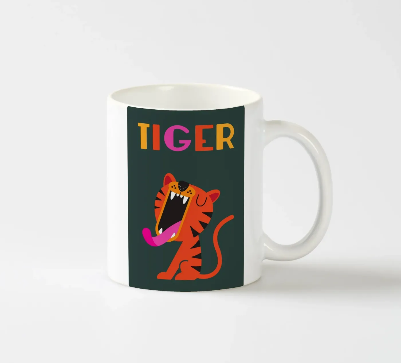 Tiger ceramic mug by Looks n Brains