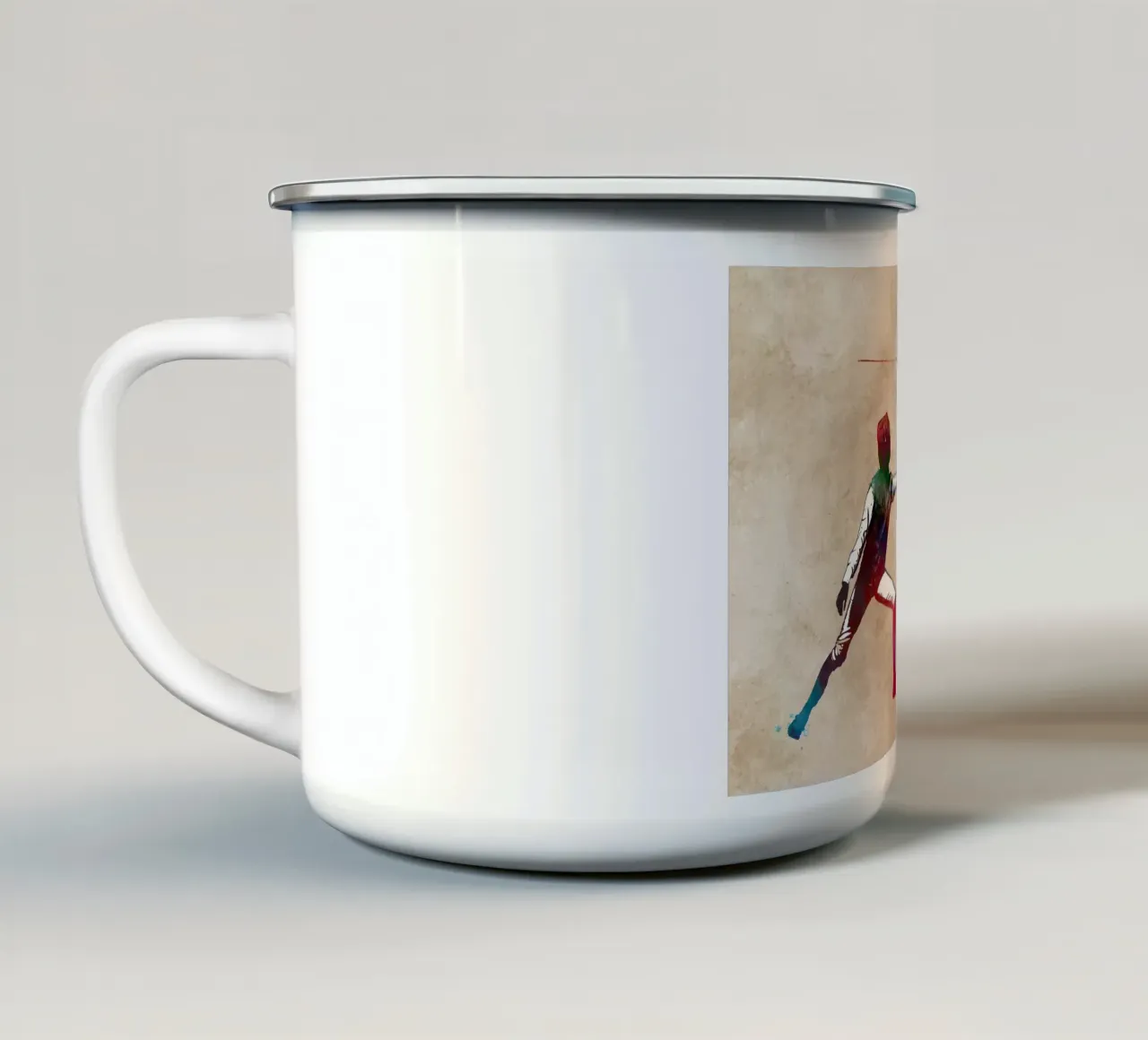 Lo sport degli schermidori tazza in smalto da SPORT