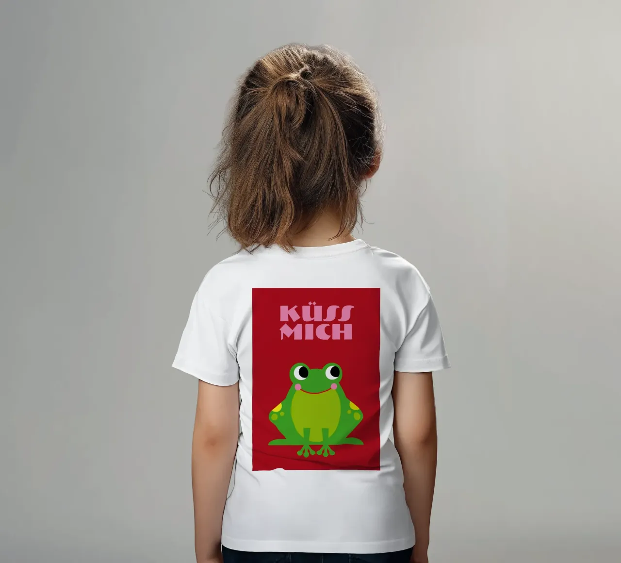 Küss mich 01 t-shirt bambini da Looks n Brains