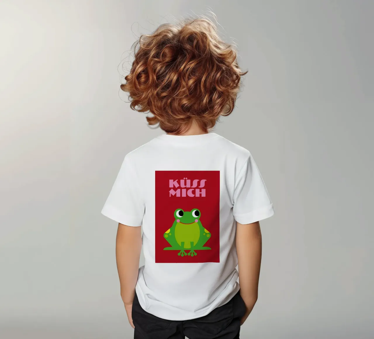 Küss mich 01 t-shirt bambini da Looks n Brains