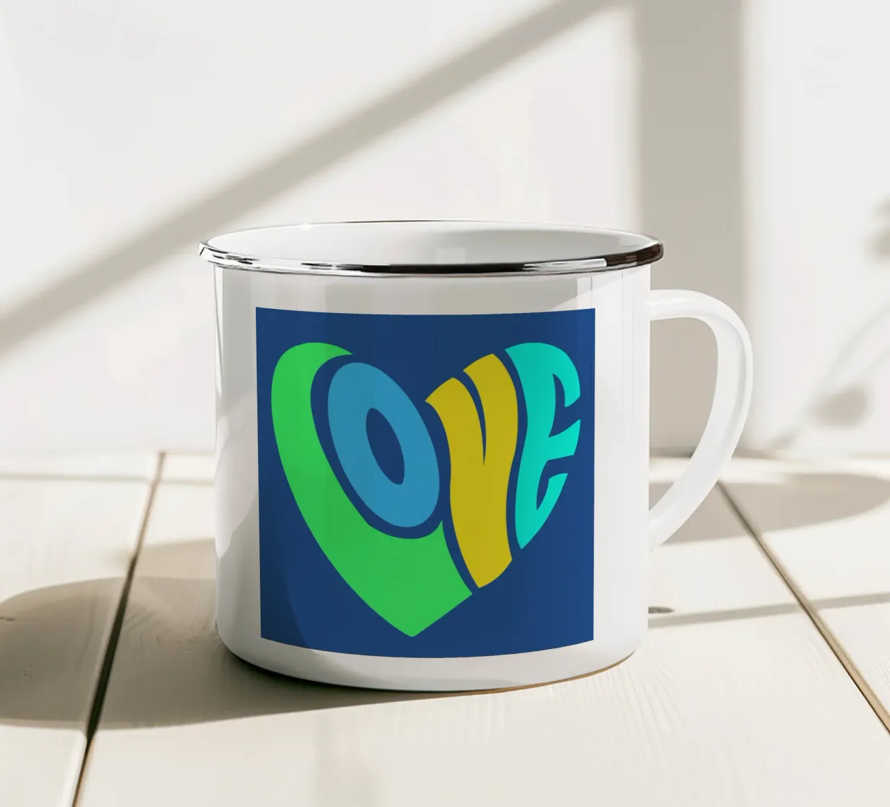 Love 02 tazza in smalto da Art House