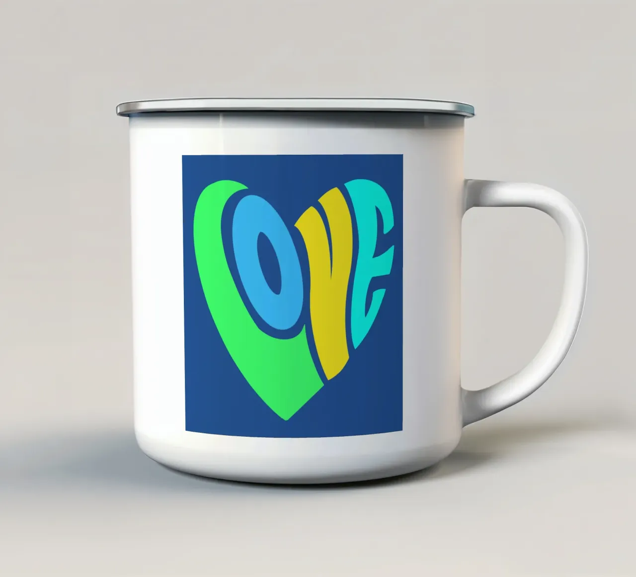 Love 02 tazza in smalto da Art House