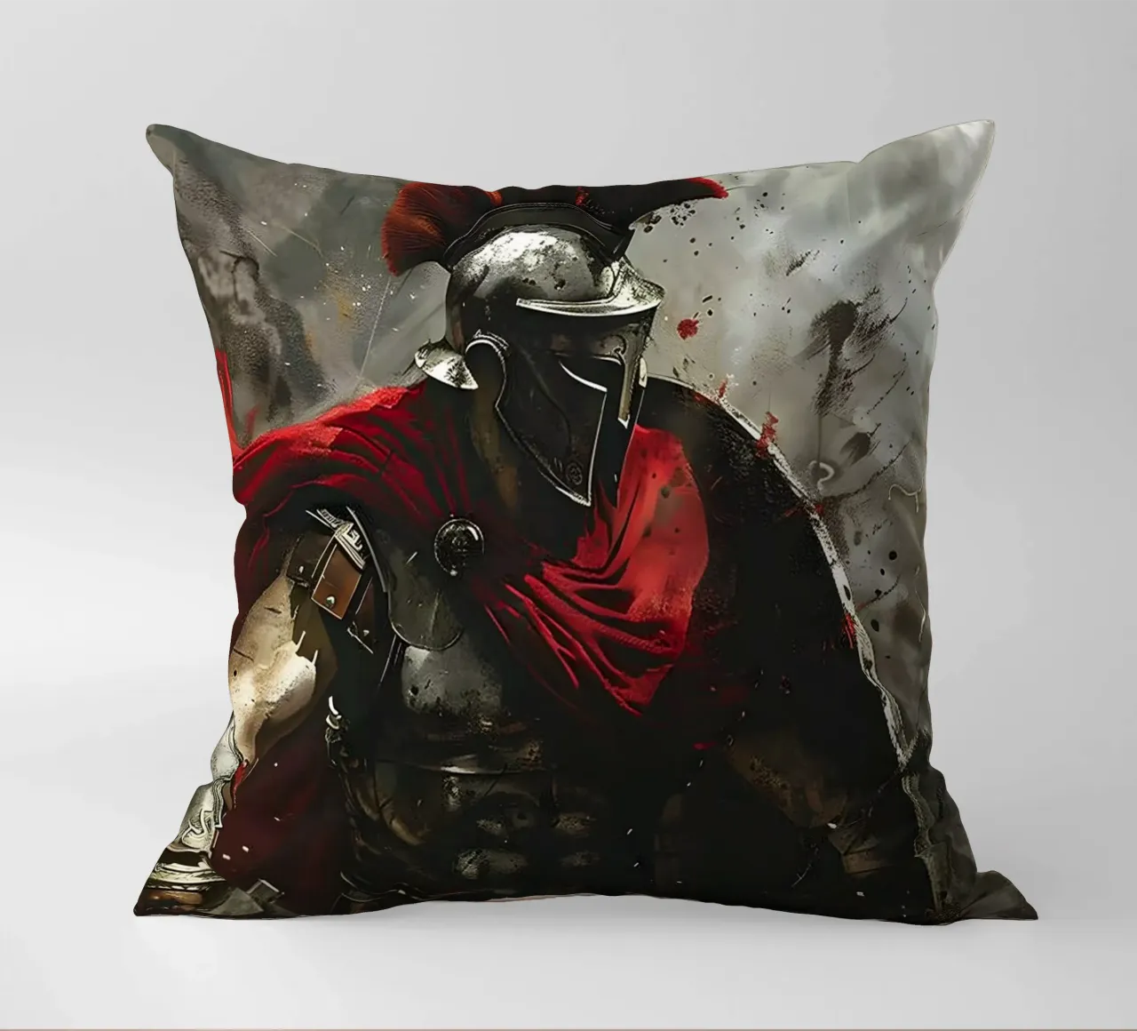 Spartan dynamics decorative cushion by M-Ulrich-Digital Art