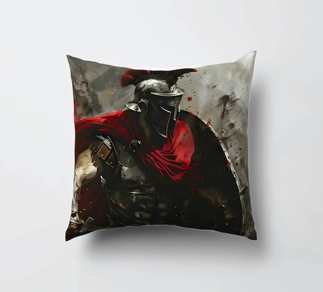Spartan dynamics decorative cushion by M-Ulrich-Digital Art