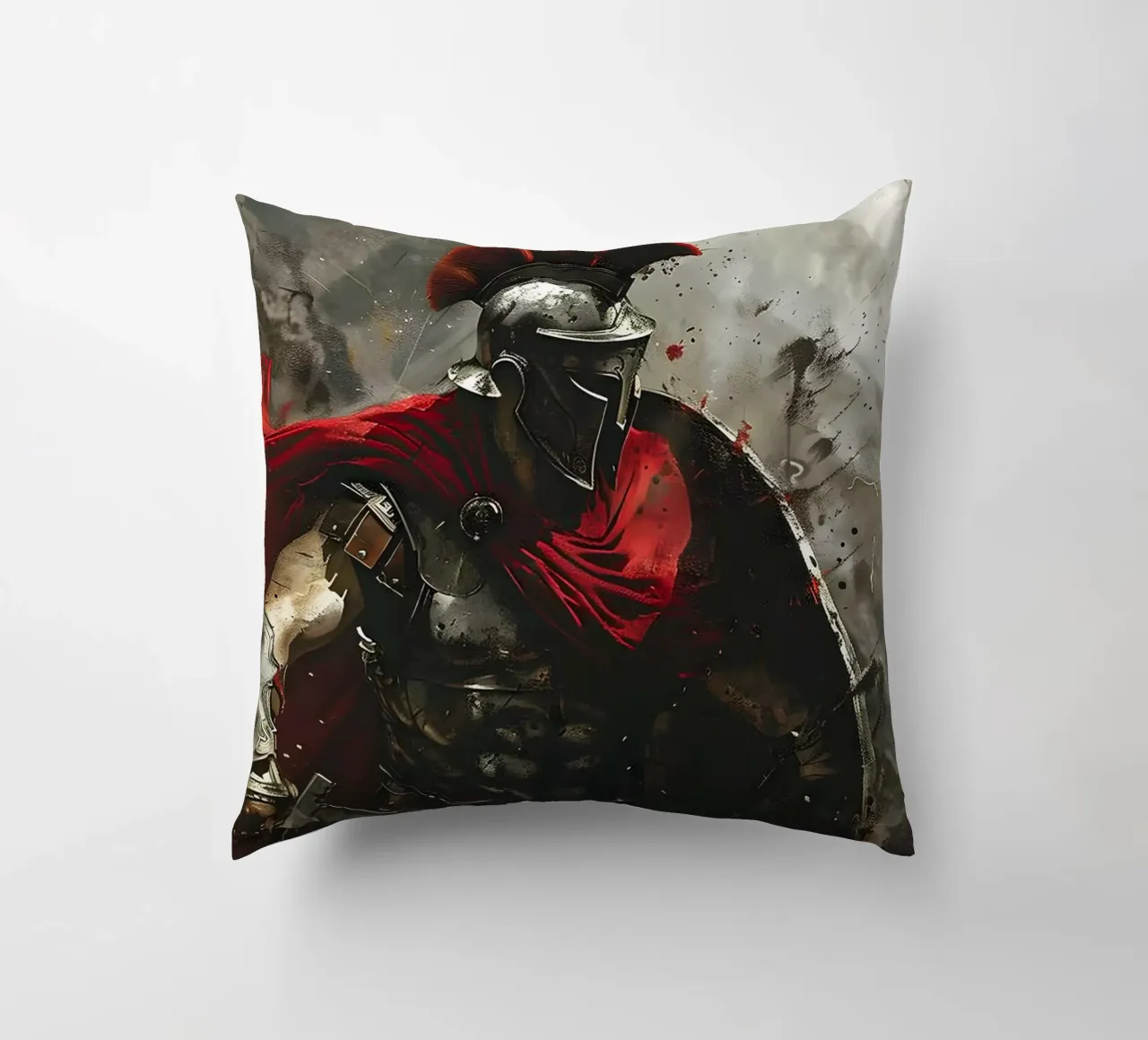 Spartan dynamics decorative cushion by M-Ulrich-Digital Art