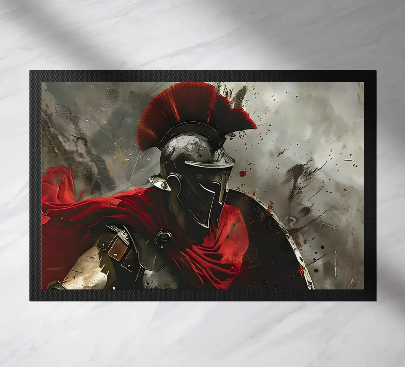Spartan dynamics doormat by M-Ulrich-Digital Art