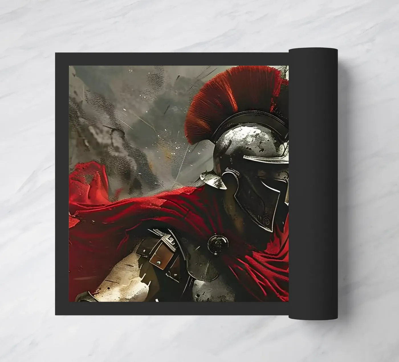 Spartan dynamics doormat by M-Ulrich-Digital Art