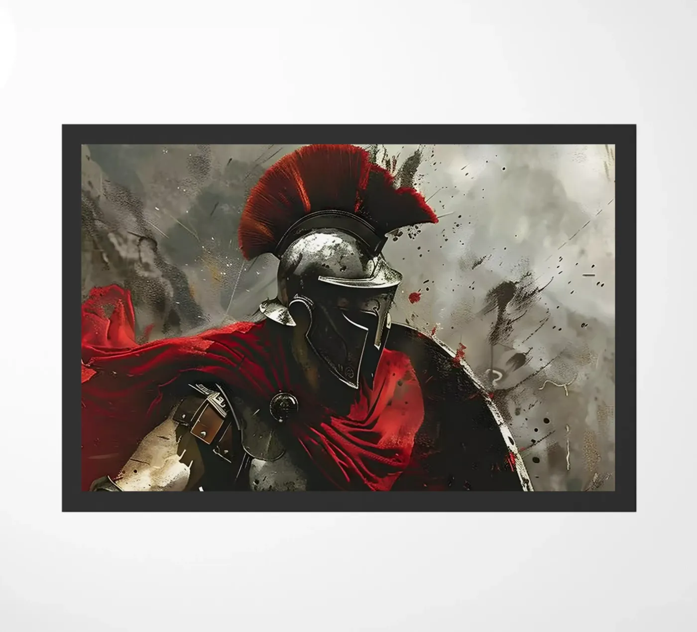 Spartan dynamics doormat by M-Ulrich-Digital Art