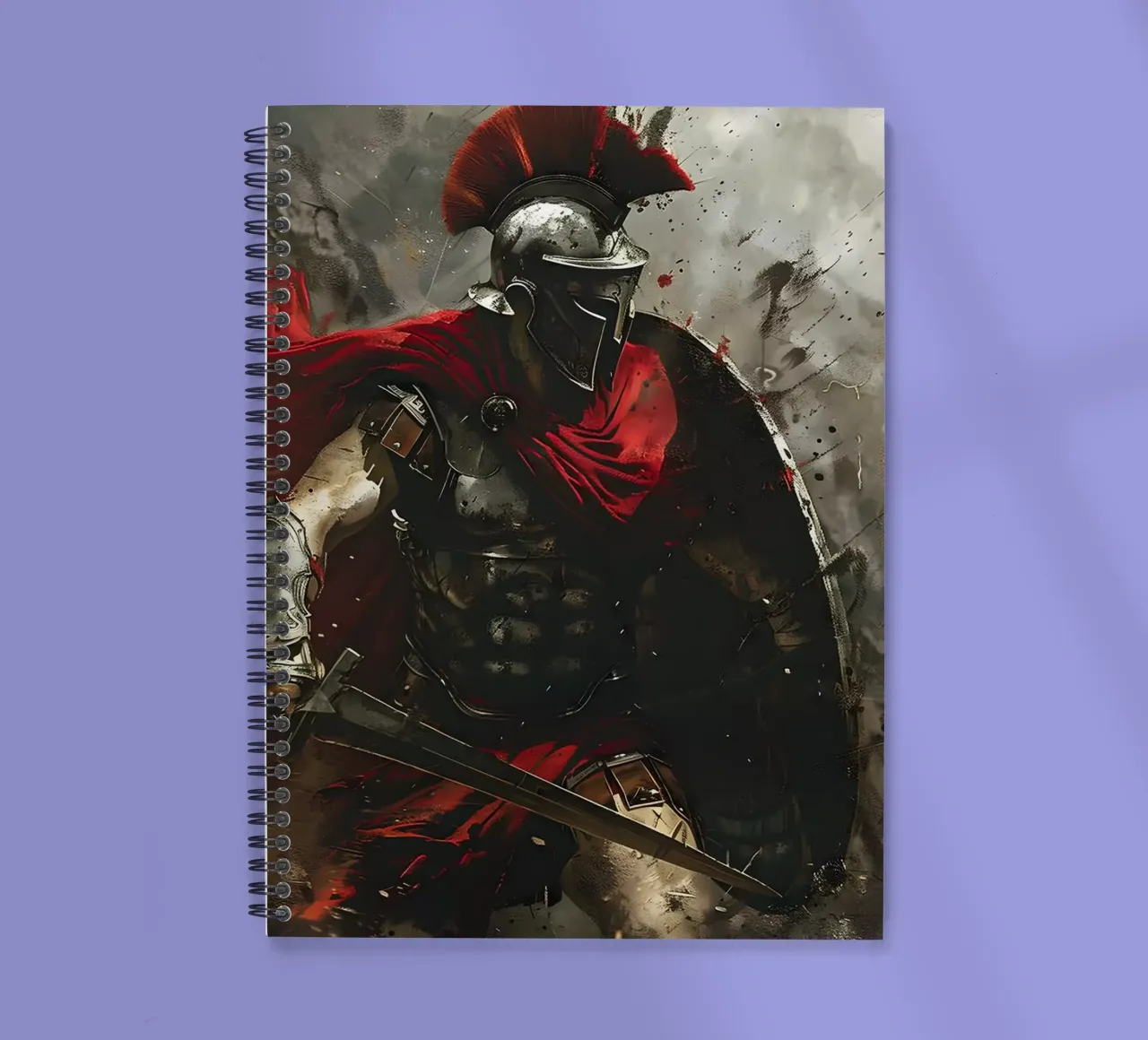 Spartan dynamics spiral notebook by M-Ulrich-Digital Art